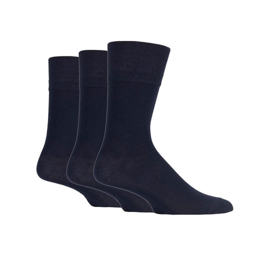 MEN’S NAVY size 6-11 Gentle Grip socks. 3 pack