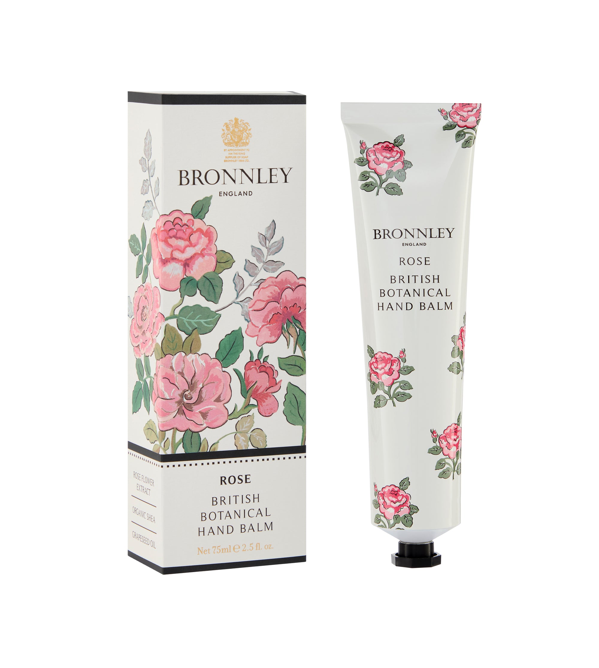 Bronnley Rose luxury gift box, 3 soaps, hand balm &amp; a ceramic coaster