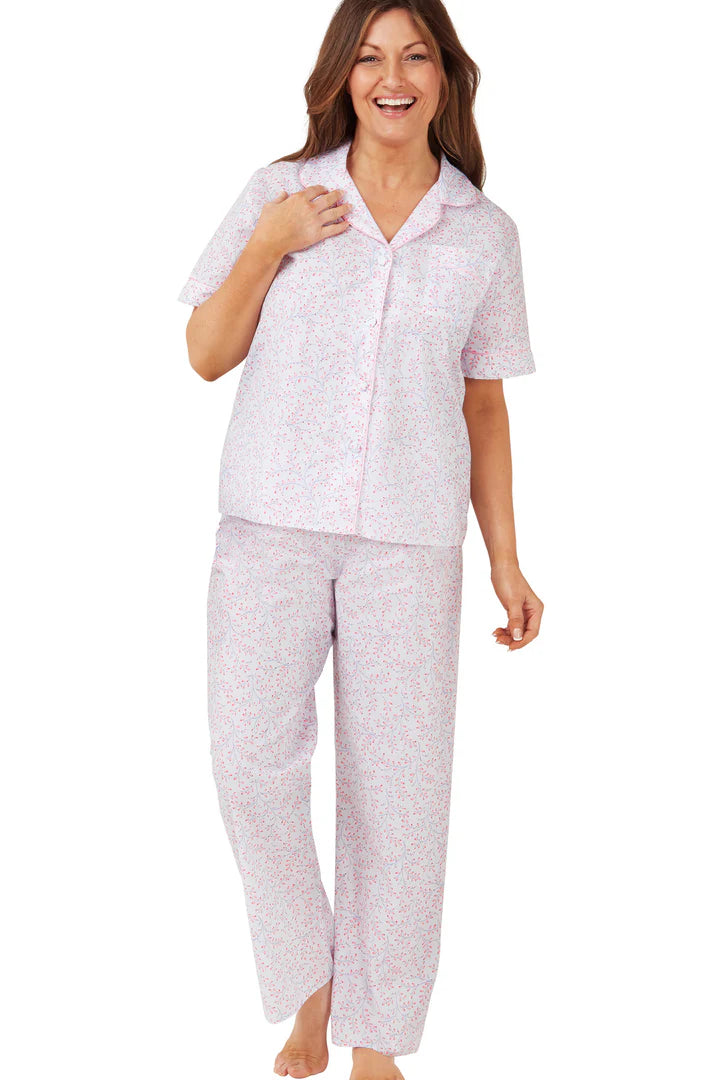 Swirl Leaf Short Sleeve Pyjamas