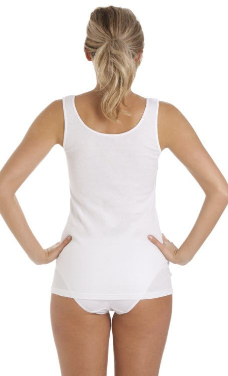 Sleeveless 100% soft touch cotton vest