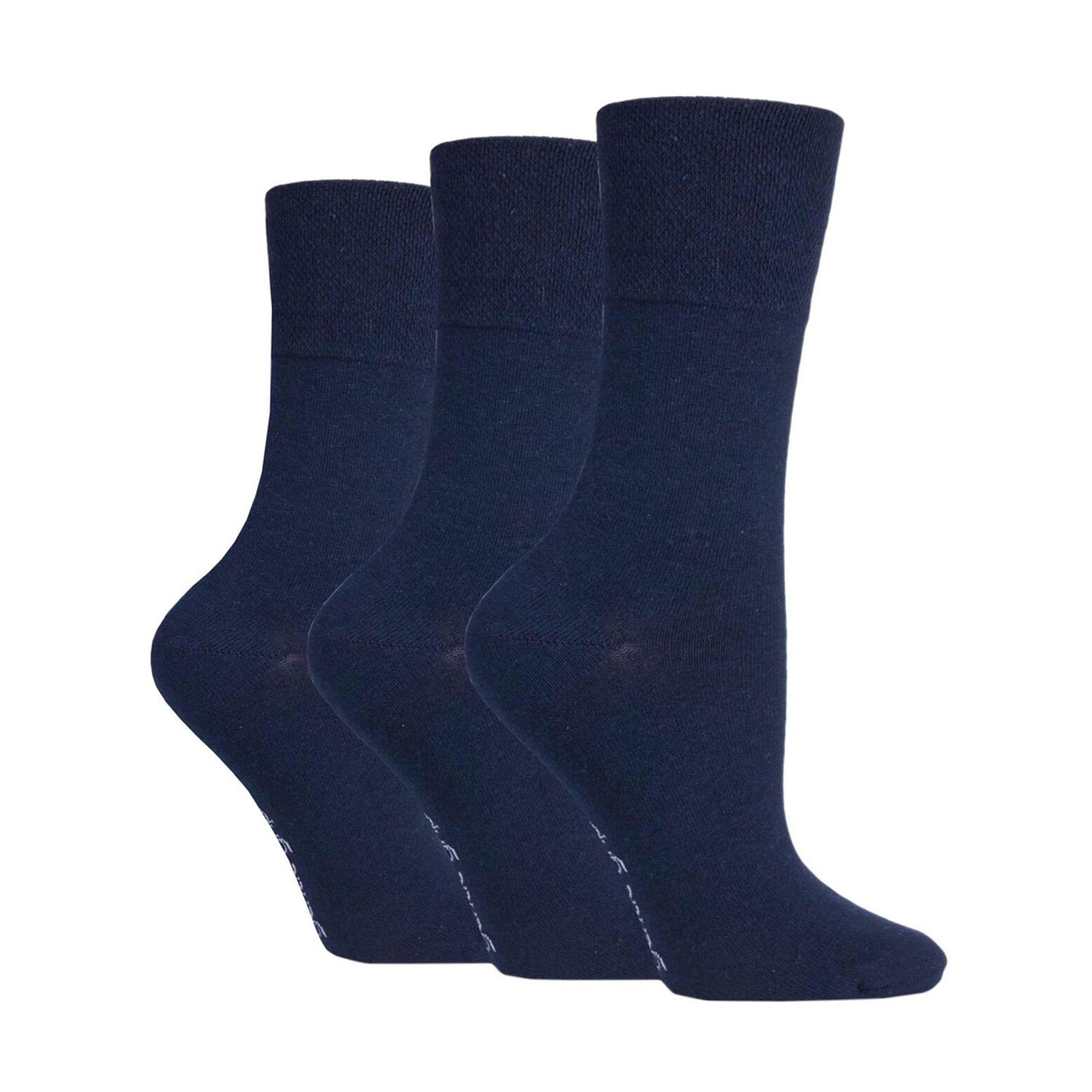 Gentle Grip® 3 pair pack, black or navy women's socks