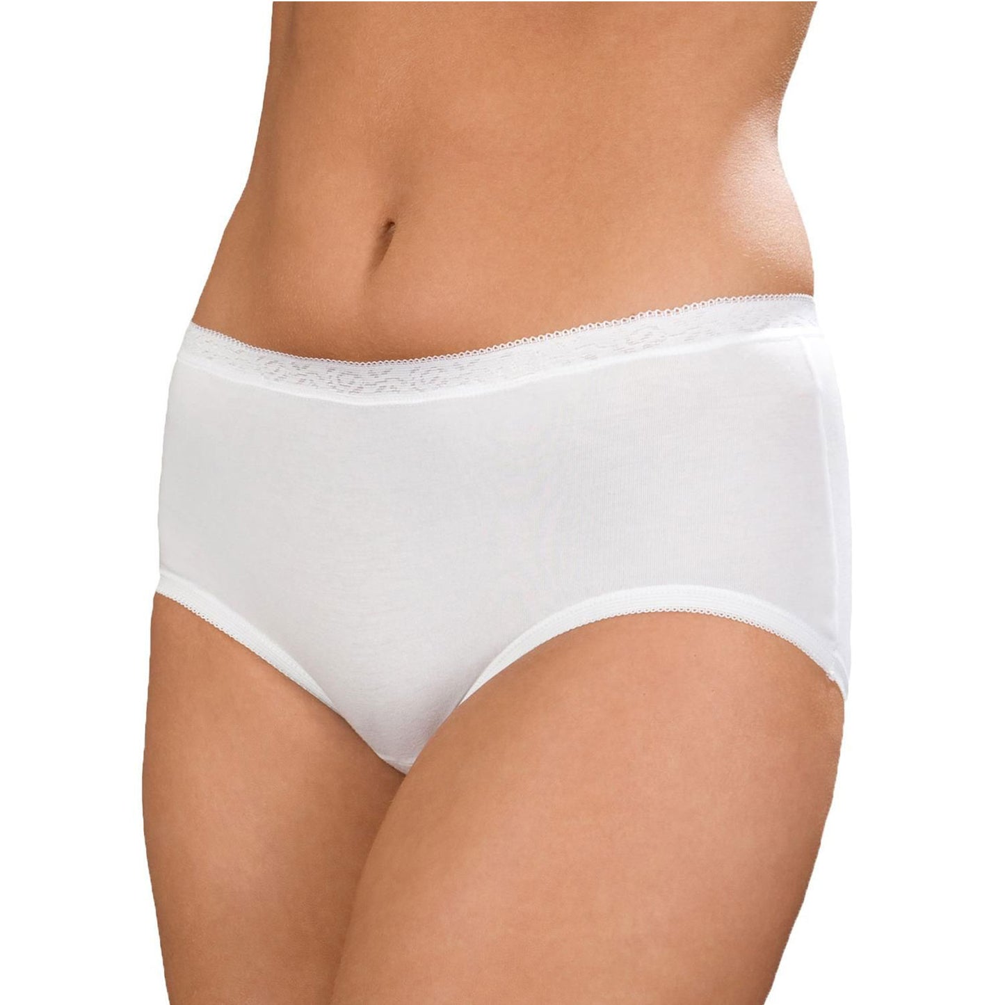 Comfort Midi Brief | 3 pack (all same colour) | White, Beige, Black