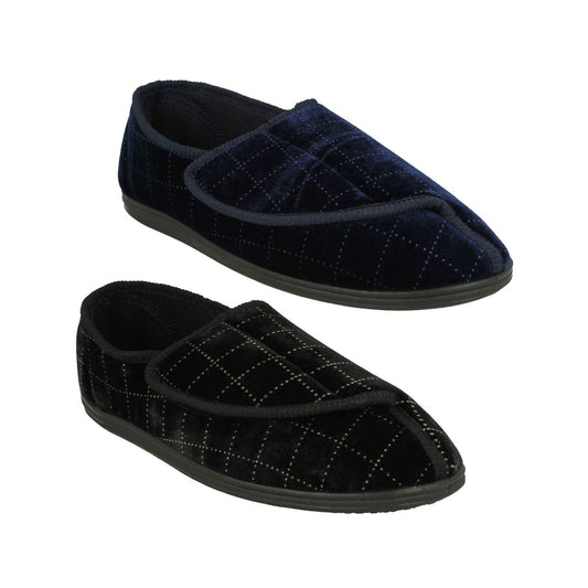 Men's Velcro-fasten slippers